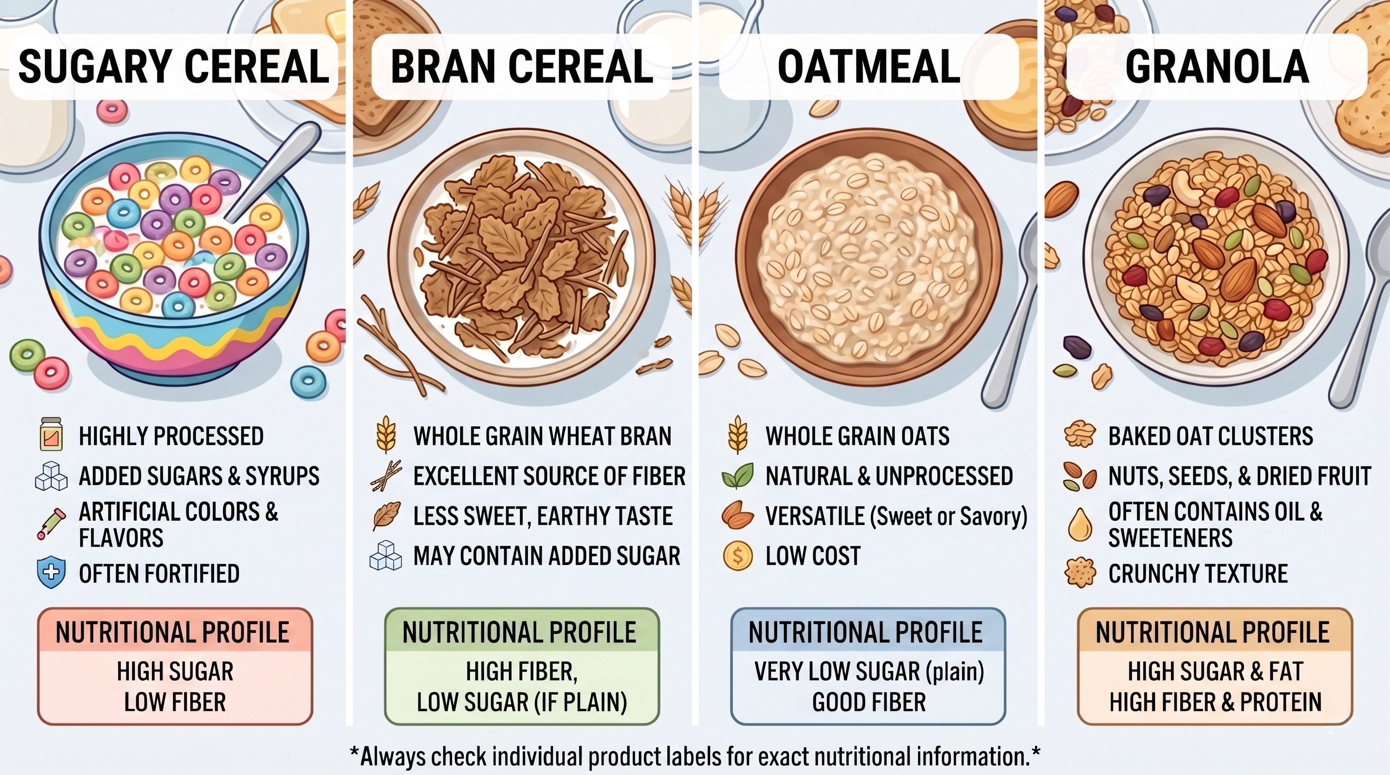 Measuring a realistic cereal serving size before adding milk